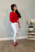 Load image into Gallery viewer, Hot Red Top Long Sleeve .
